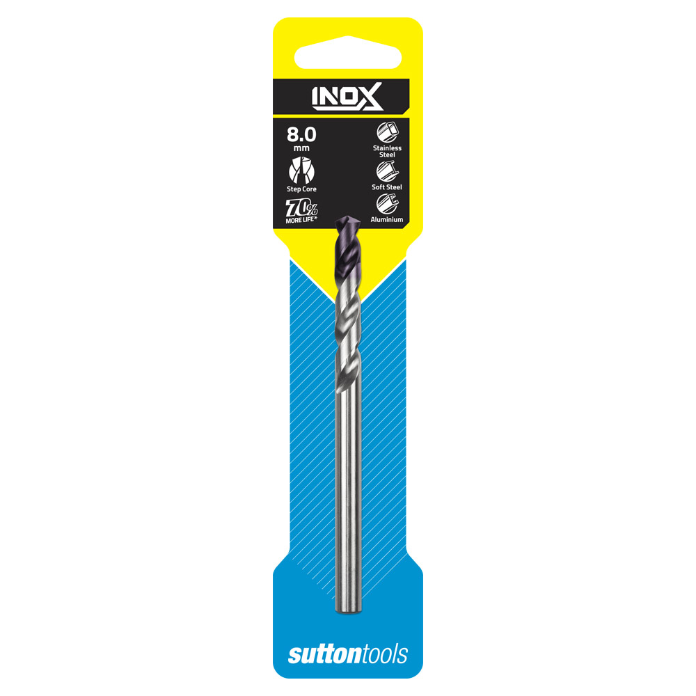 SUTTON-DRILL D185 JBR INOX HSS PVD TIP 10.0MM 